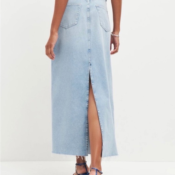 Reformation Kass Denim Maxi Skirt
